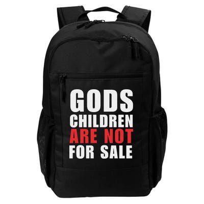 Gods Children Are Not For Sale End Human Trafficking Save Children Backpack
