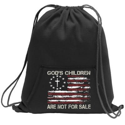 Gods Children Are Not For Sale Funny Quote Gods Children Sweatshirt Cinch Pack Bag