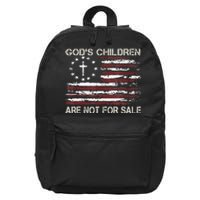 Gods Children Are Not For Sale Funny Quote Gods Children 16 in Basic Backpack