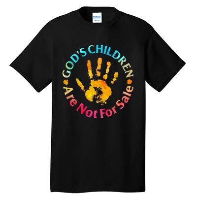 God's Children Are Not For Sale Hand Prints Tall T-Shirt