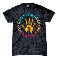 God's Children Are Not For Sale Hand Prints Tie-Dye T-Shirt