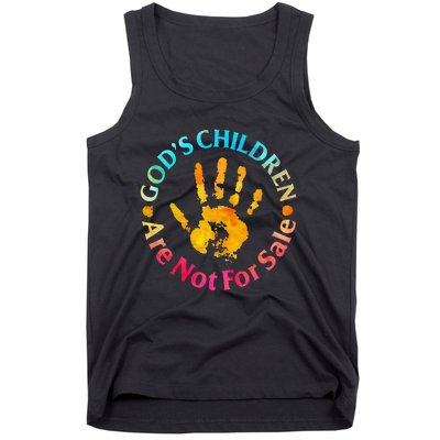 God's Children Are Not For Sale Hand Prints Tank Top