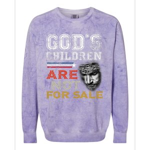 Gods Children Are Not For Sale: Embracing Sound Of Freedom Colorblast Crewneck Sweatshirt