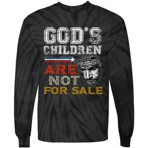 Gods Children Are Not For Sale: Embracing Sound Of Freedom Tie-Dye Long Sleeve Shirt