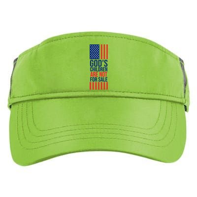 Gods Children Are Not For Sale USA Adult Drive Performance Visor