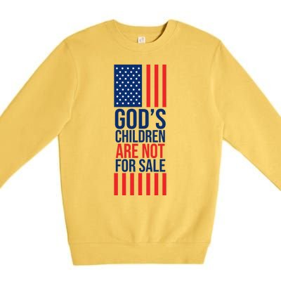 Gods Children Are Not For Sale USA Premium Crewneck Sweatshirt