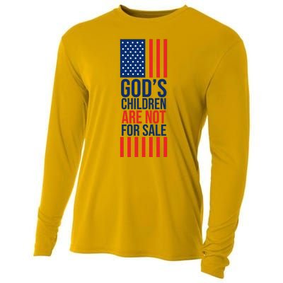 Gods Children Are Not For Sale USA Cooling Performance Long Sleeve Crew