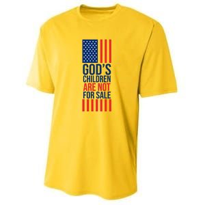 Gods Children Are Not For Sale USA Youth Performance Sprint T-Shirt