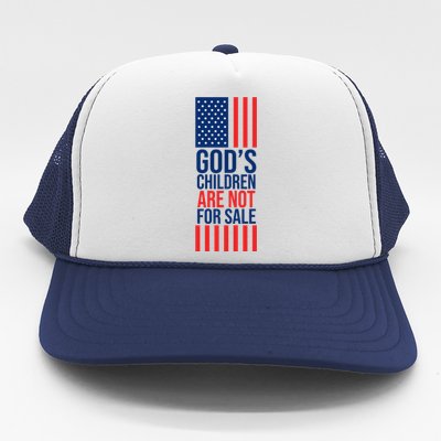 Gods Children Are Not For Sale USA Trucker Hat