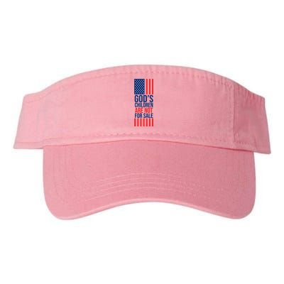 Gods Children Are Not For Sale USA Valucap Bio-Washed Visor