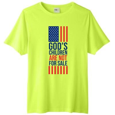 Gods Children Are Not For Sale USA Tall Fusion ChromaSoft Performance T-Shirt