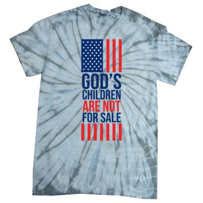 Gods Children Are Not For Sale USA Tie-Dye T-Shirt