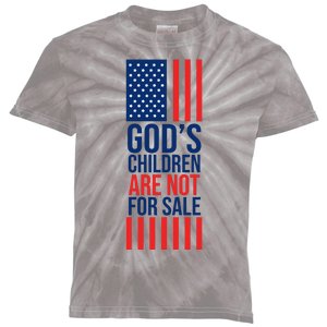 Gods Children Are Not For Sale USA Kids Tie-Dye T-Shirt