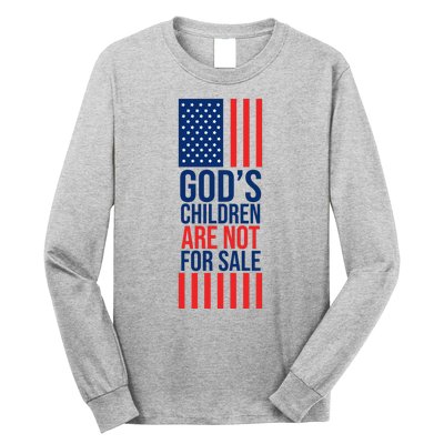 Gods Children Are Not For Sale USA Long Sleeve Shirt