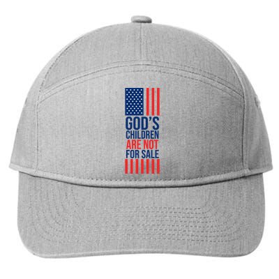 Gods Children Are Not For Sale USA 7-Panel Snapback Hat