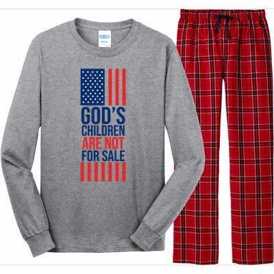 Gods Children Are Not For Sale USA Long Sleeve Pajama Set