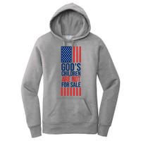 Gods Children Are Not For Sale USA Women's Pullover Hoodie