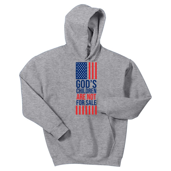 Gods Children Are Not For Sale USA Kids Hoodie