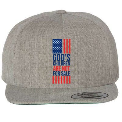 Gods Children Are Not For Sale USA Wool Snapback Cap