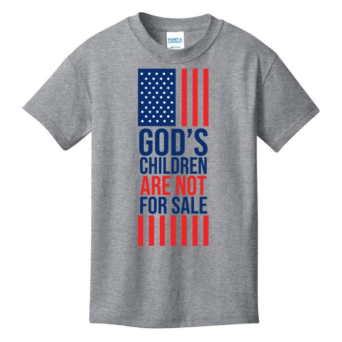 Gods Children Are Not For Sale USA Kids T-Shirt