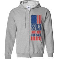 Gods Children Are Not For Sale USA Full Zip Hoodie