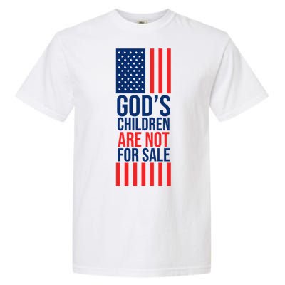 Gods Children Are Not For Sale USA Garment-Dyed Heavyweight T-Shirt