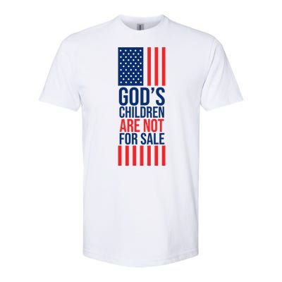 Gods Children Are Not For Sale USA Softstyle CVC T-Shirt