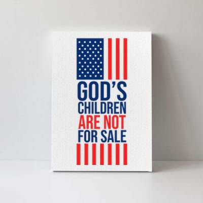 Gods Children Are Not For Sale USA Canvas