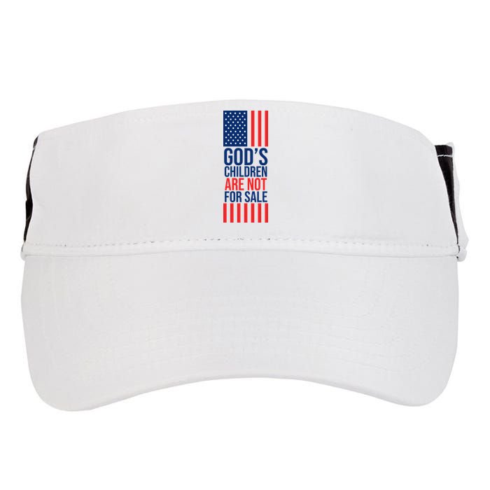 Gods Children Are Not For Sale USA Adult Drive Performance Visor