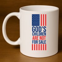 Gods Children Are Not For Sale USA 11oz C Handle Ceramic Mug