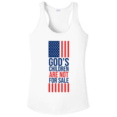 Gods Children Are Not For Sale USA Ladies PosiCharge Competitor Racerback Tank