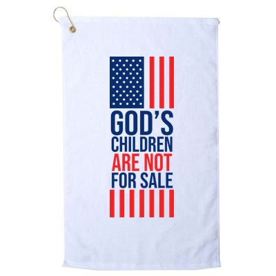 Gods Children Are Not For Sale USA Golf Towel