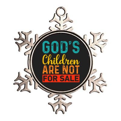 Gods Children Are Not For Sale Funny Quotes Metallic Star Ornament