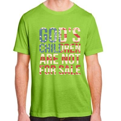 Gods Children Are Not For Sale Funny Political Adult ChromaSoft Performance T-Shirt