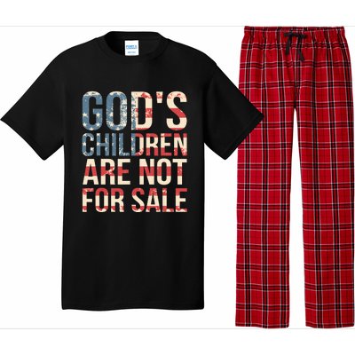 Gods Children Are Not For Sale Funny Political Pajama Set