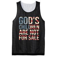 Gods Children Are Not For Sale Funny Political Mesh Reversible Basketball Jersey Tank