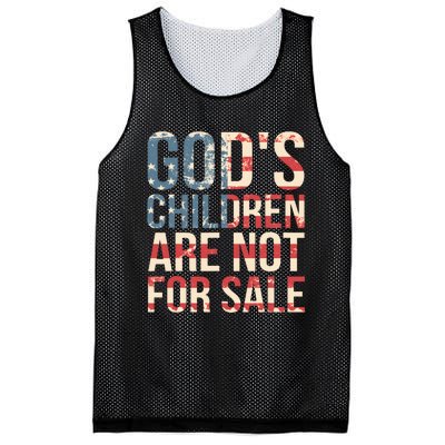 Gods Children Are Not For Sale Funny Political Mesh Reversible Basketball Jersey Tank