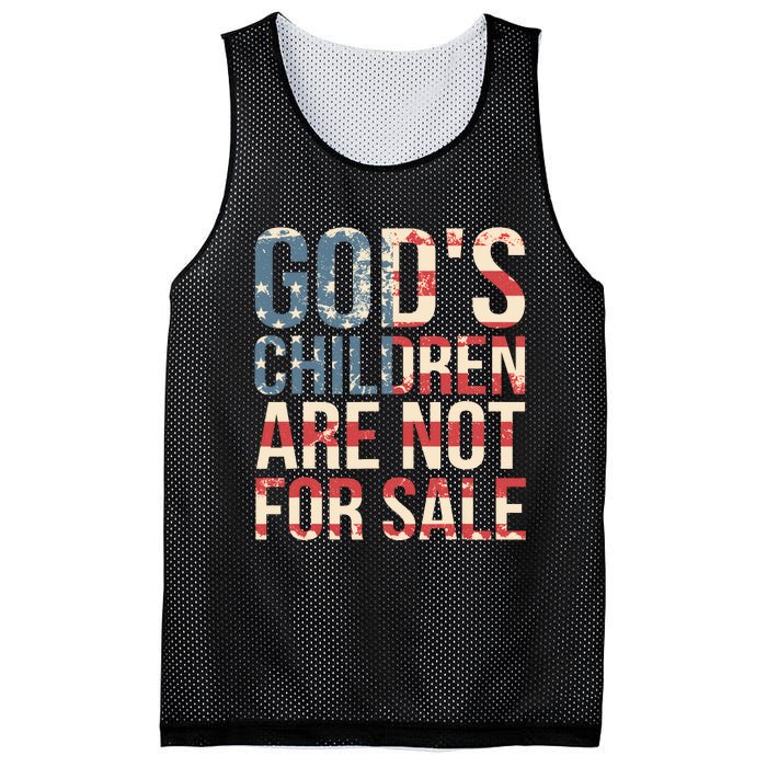 Gods Children Are Not For Sale Funny Political Mesh Reversible Basketball Jersey Tank