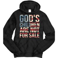 Gods Children Are Not For Sale Funny Political Tie Dye Hoodie