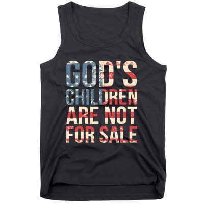 Gods Children Are Not For Sale Funny Political Tank Top