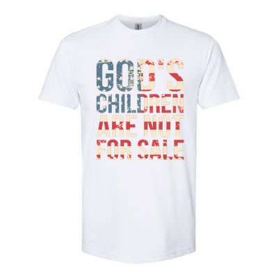 Gods Children Are Not For Sale Funny Political Softstyle CVC T-Shirt