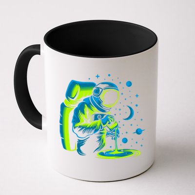 Galaxy Coffee Astronaut Pouring Coffee Mug