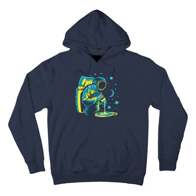 Galaxy Coffee Astronaut Pouring Coffee Hoodie