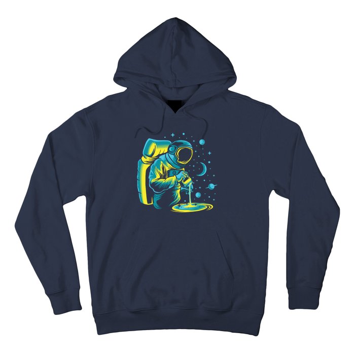 Galaxy Coffee Astronaut Pouring Coffee Hoodie