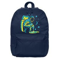 Galaxy Coffee Astronaut Pouring Coffee 16 in Basic Backpack