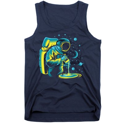 Galaxy Coffee Astronaut Pouring Coffee Tank Top