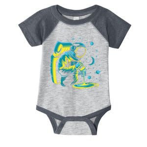 Galaxy Coffee Astronaut Pouring Coffee Infant Baby Jersey Bodysuit