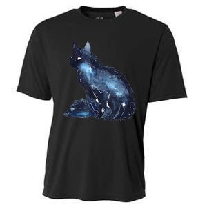 Galactic Cat Astronomy Kitten Stars Solar System Cooling Performance Crew T-Shirt