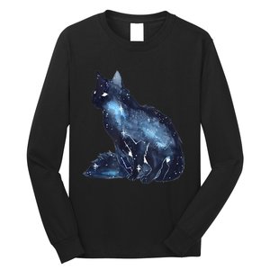 Galactic Cat Astronomy Kitten Stars Solar System Long Sleeve Shirt