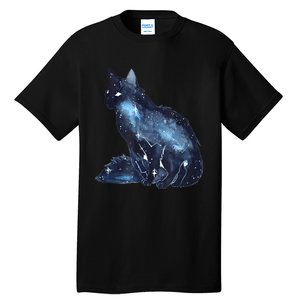 Galactic Cat Astronomy Kitten Stars Solar System Tall T-Shirt